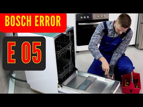 Bosch Dishwasher E05 Error – What It Means and How to Fix It Step by Step
