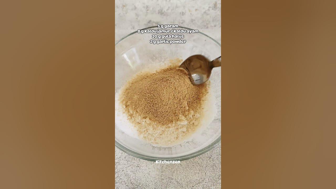 Bumbu tabur serbaguna cuma 4 bahan. #bumbu #bumbutabur #kentanggorengcrispy #gorengan #basrengviral