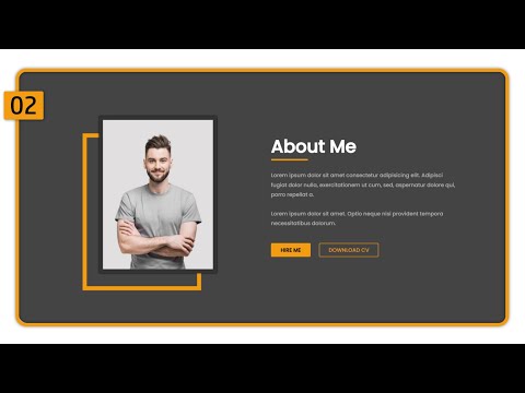 #2 How to Create About Us Page using HTML and Css | About Us Html Css | Crown Coder