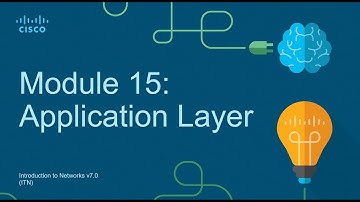 CCNA Module 15: Application Layer - Introduction to Networks (ITN)