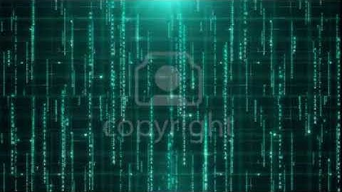Footage - Matrix text digital data
