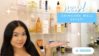 NEW Bathroom Skincare Wall | organize with me