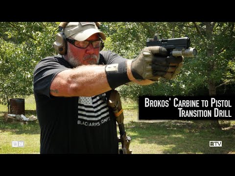 Brokos' Carbine to Pistol Transition Drill