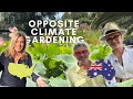Gardening at opposite ends of the world  climate opportunities  challenges