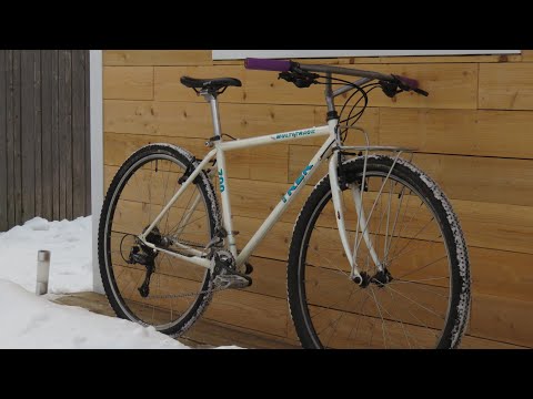 Vintage Hybrid to 29er Mountain Bike Conversion Trek Multitrack 700