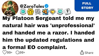 My Platoon Sergeant told me my natural hair was 'unprofessional' and handed me a razor.
