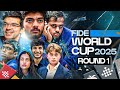 FIDE World Cup 2025 Round 1 Game 1 Highlights | Featuring Divya, Pranav, Raunak & Pranesh ♟️