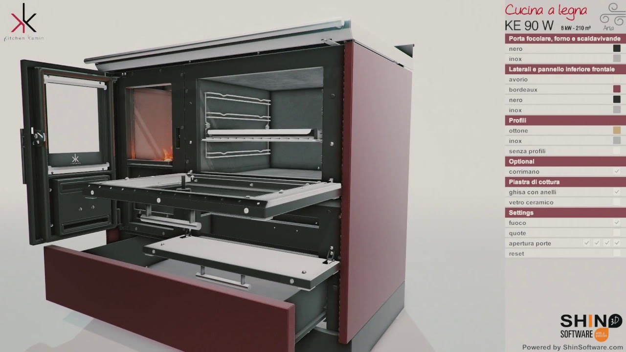 Showin3d kitchen kamin by edilkamin s.p.a configuratore di ...