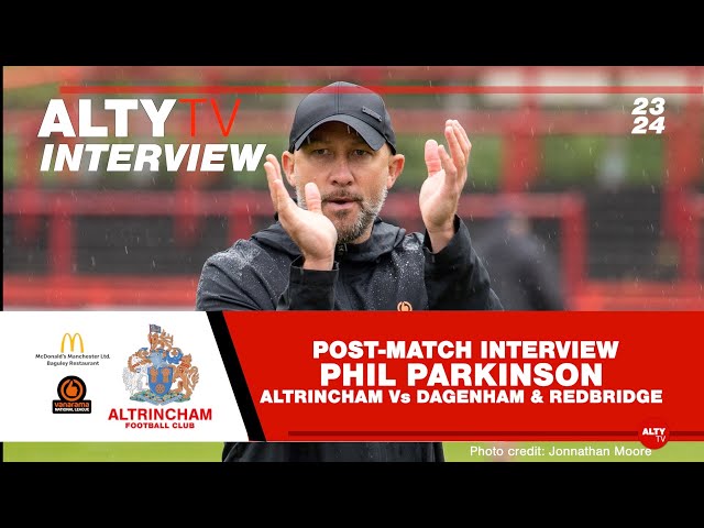 PHIL PARKINSON - Post-Match Interview - ALTRINCHAM Vs KIDDERMINSTER HARRIERS  24/10/2023 