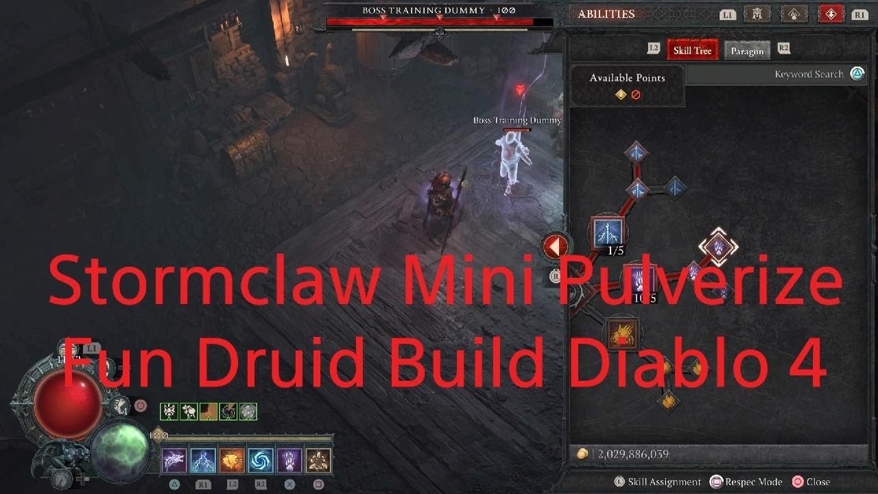 Diablo IV Stormclaw Claw/Mini Pulverize Druid Build - YouTube