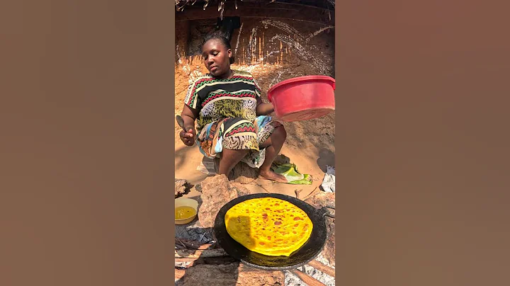 Golden Soft And Tasty Chapatis in Our African village Home #shortsfeed #villagefood #cooking #fyp