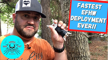 Easiest PackTenna EFHW Antenna Deployment Ever