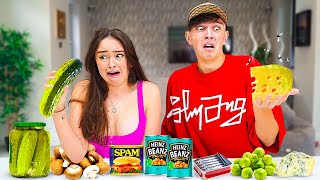 Eating Food We HATE For 24 Hours! W/ My Boyfriend Morgz