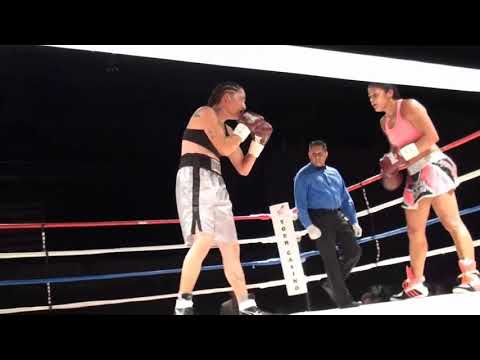 All-Female Boxing Card in 2010- Belinda Laracuente vs  DJ Morrison highlights of fight in New Mexico