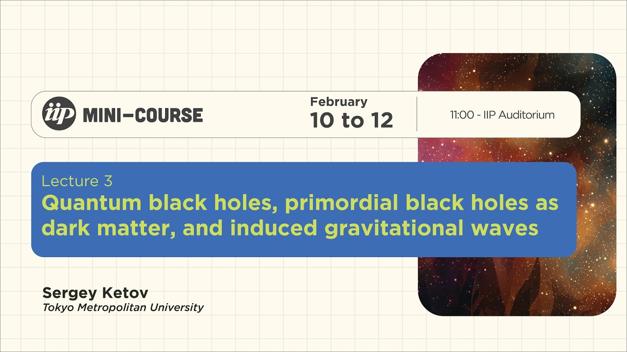 Quantum black holes, primordial black holes as dark matter, and induced gravitational waves - Lect 3