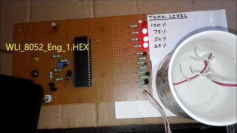 89C52 based Water Level Indicator with Voice Alarm Project