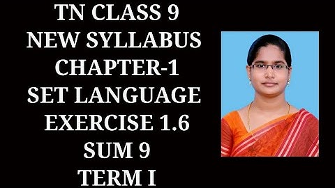 9th std maths chapter-1 set language | Exercise 1.6 9th sum | samacheer year 2020-2021