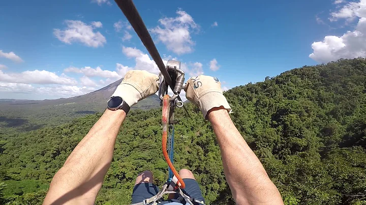 costa rica 2020 ziplining arenal volcano view