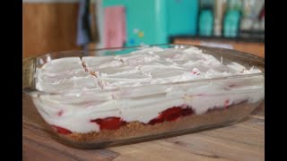 Strawberry Squares - Easy Dessert - Bonitas Kitchen
Welcome to Bonitas Kitchen!
Today we will be making a delicious batch of STRAWBERRY SQUARES!! Made with fresh or frozen strawberries, whipped cream and a graham crumbs base. So delicious!!
See Recipe Below!!
This is an old fashioned recipe that was given to us by one of our viewers here in NL. This recipe is only a few simple ingredients but taste amazing!!! SEE RECIPE POSTED BELOW.
To view & download the full recipe, please view it here on our website:
https://www.bonitaskitchen.com
Our cookbooks link: https://www.bonitaskitchen.com/cookbook
Shop our recommended kitchen tools and canning supplies on our Amazon Storefront:
https://www.amazon.ca/shop/bonitaskitchen
Our email link: bonitakitchen@gmail.com
Ingredients:
Step A:
2 cups graham wafer crumbs ½ cup melted margarine
Method:
Mix together and press into a greased 8” square pan.
Preheat oven to 325ºf and bake for 7 to 8 minutes. Let cool!!
Step B:
1 tub frozen strawberries, 2 or 3 cups 1 (85g) pack strawberry jello
1 (15 ml) envelope plain gelatin 3/4 cup hot water
¼ cup cold water 2 tsp sugar
Step C:
1 pack of dream whip
Method:
Scoop up two cups frozen strawberries and sit aside in a bowl to thaw.
Then open a package of strawberry jello dissolved in 3/4 cup of boiling water.
Open a pack of gelatin and dissolve in ¼ cup cold water.
In a saucepan on a medium stovetop heat, mix together step B ingredients and heat to almost boiling stirring to dissolve gelatin and sugar.
Remove from the heat, pour into a bowl and let cool to a jelly consistency at room temperature in a cooler room then the kitchen ( not in the fridge at this stage) then spread over graham base.
In a bowl, add full envelop of dream whip powder, following the package for mixing information, then spread over top of the strawberry filling. Then put in the fridge, let set over night or a few hours before cutting into large squares.
Viewers Tips:
Use frozen strawberries and let thaw.
Use dream whip if available for original taste or replace with whipped cream or cool whip.
Keep in refrigerator until all eaten.
Use a cold bowl for mixing the dream whip, by putting the bowl in the fridge for one hour before using.
Special Note:
This recipe was given to us by Joy, one of our viewers. This recipe was given to her 40 years ago by her mom from a recipe shower she had for her.
Please send us a message to bonitakitchen@gmail.com if you have any questions and this recipe.
Thank you for watching Bonitas Kitchen, and dont forget to subscribe for more Traditional Newfoundland Recipes and Cooking! Strawberry Squares - Easy Dessert - Bonitas Kitchen