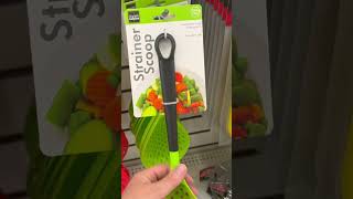 NEW STRAINER SCOOPS AT DT #dollartree #kitchen #strainer #utensils