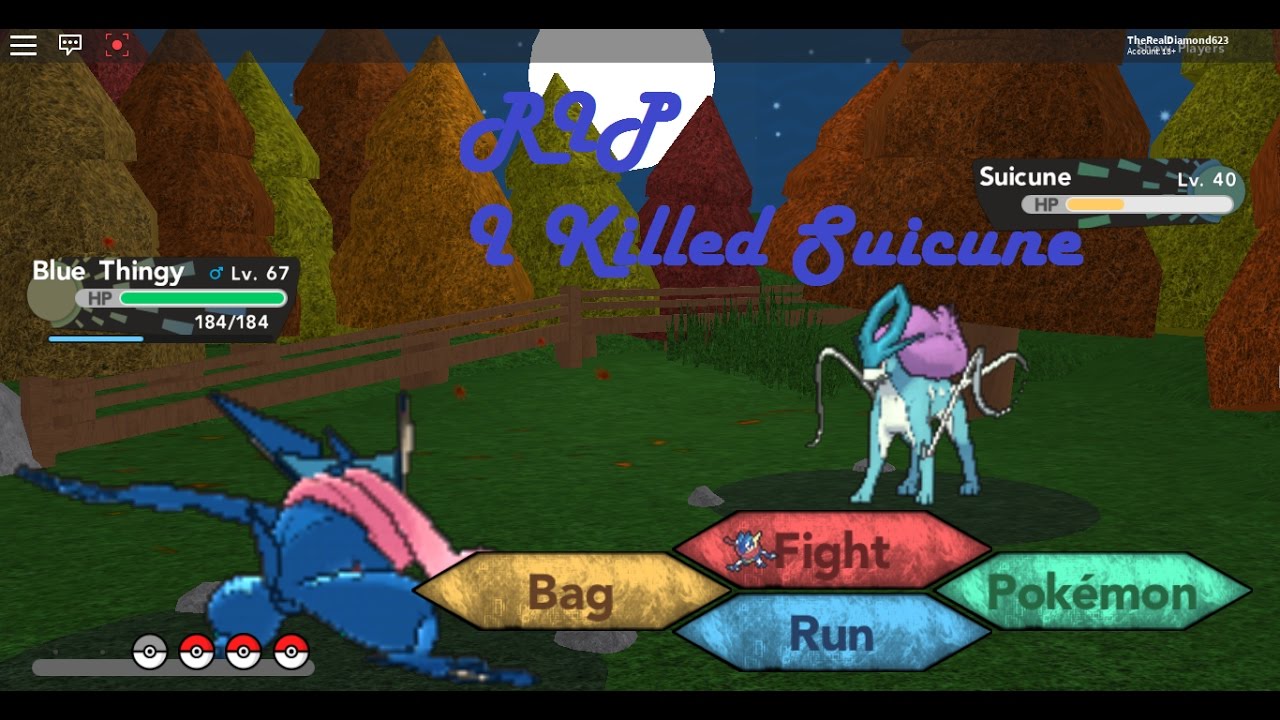 Roblox Pokemon Brick Bronze I Killed Suicune Youtube - suicune roblox