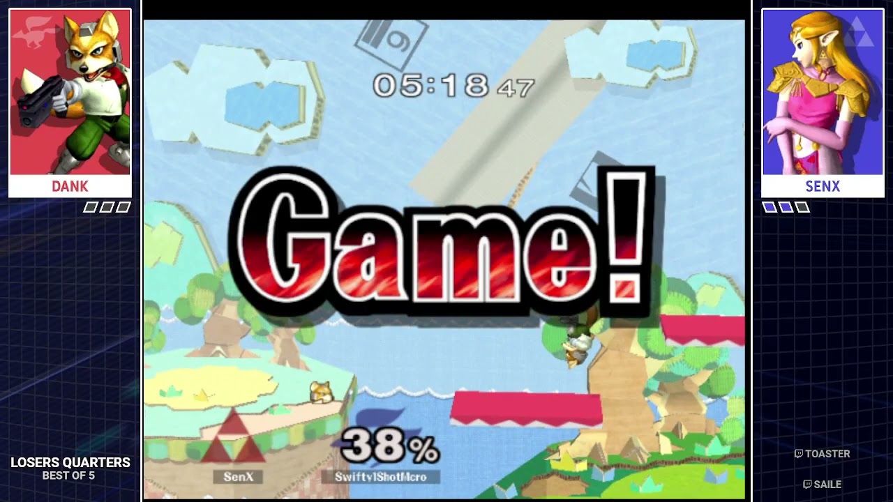 Tobleversary 2 LCQ: dank (Fox) vs SenX (Sheik) LQF