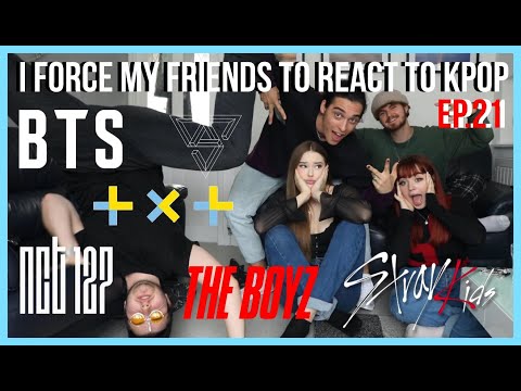 I FORCE MY FRIENDS TO REACT TO KPOP EP.21: BOY GROUPS (BTS,NCT127,TXT,SEVENTEEN,STRAY KIDS,THE BOYZ) thumbnail