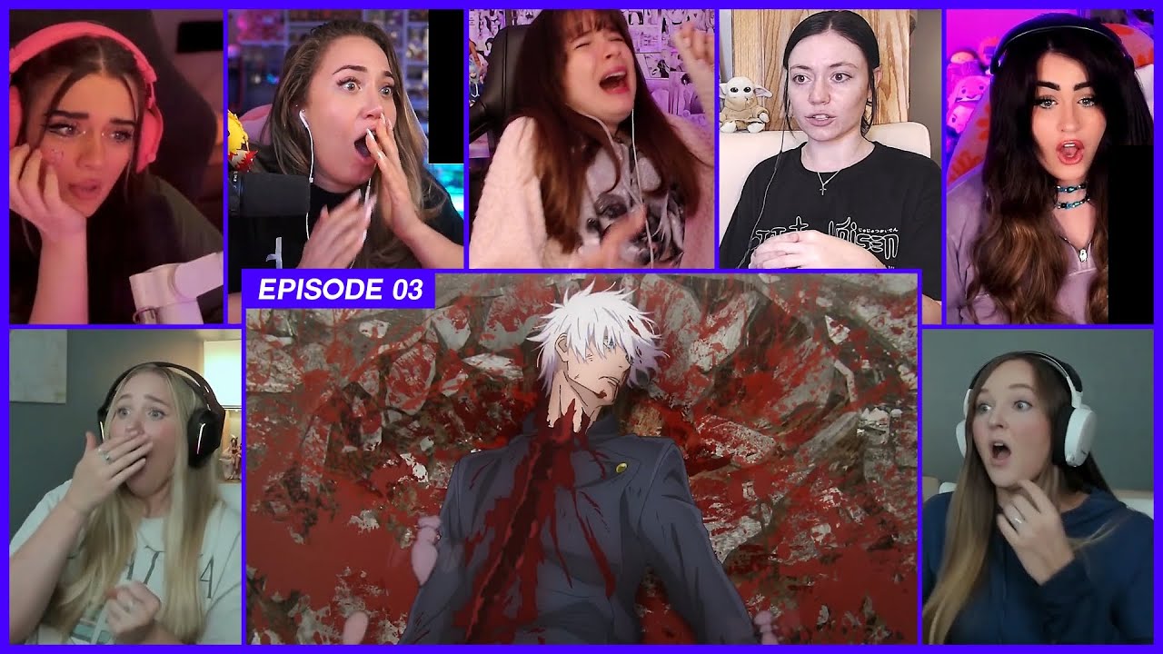 [GIRLS REACT] Gojo vs Toji | JJK S2 Ep 3 Girl Reaction Mashup