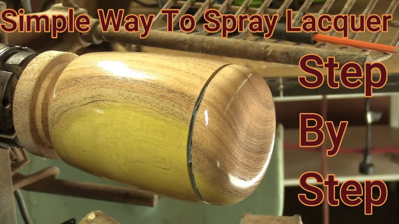 Applying a Lacquer Spray Finish Using a Simple Spray Gun - YouTube