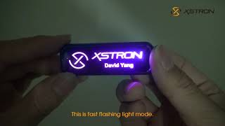 TDL-Q LED Glow Namebadge with RGB Lights and Custom Design