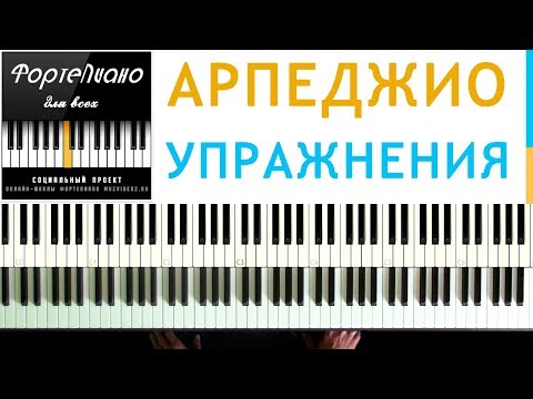 🎹 Фортепиано ДЛЯ ВСЕХ. Урок 11 - АРПЕДЖИО по 3 ноты - УПРАЖНЕНИЯ