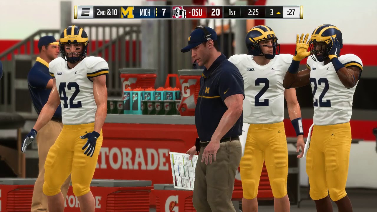Dwayne Haskins TD pass to Paris Campbell Wolverines v Buckeyes. Madden 19 CFBM 19