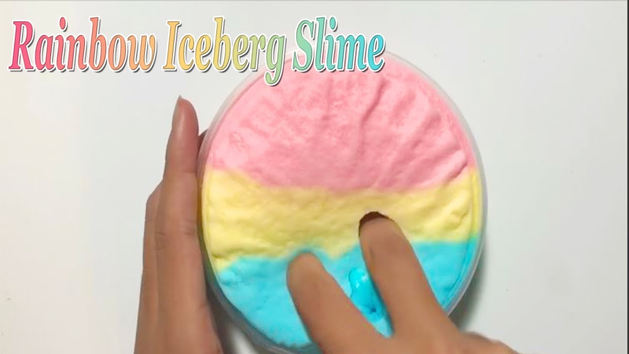 How To Make Iceberg Slime Crunchy Iceberg Slime 2019 YouTube