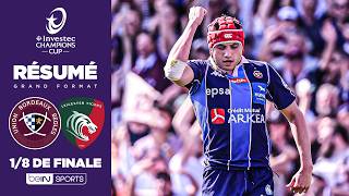 Résumé : L'UBB et son TGV LBB écrasent LEICESTER et rejoignent TOULOUSE en QUARTS !