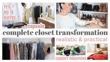 COMPLETE CLOSET CLEAR OUT Practical & Realistic Declutter [borderline ruthless] 😅 THE SUNDAY STYLIST