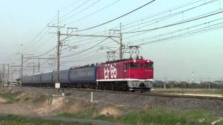 東北本線　試9502レ　黒磯訓練　ＥＦ65-1118+24系　栗橋-東鷲宮にて