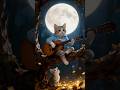 A Sad Cat Playing Guitar Singing a Heartbreak Song 💔🥺 #shorts #cat #ai