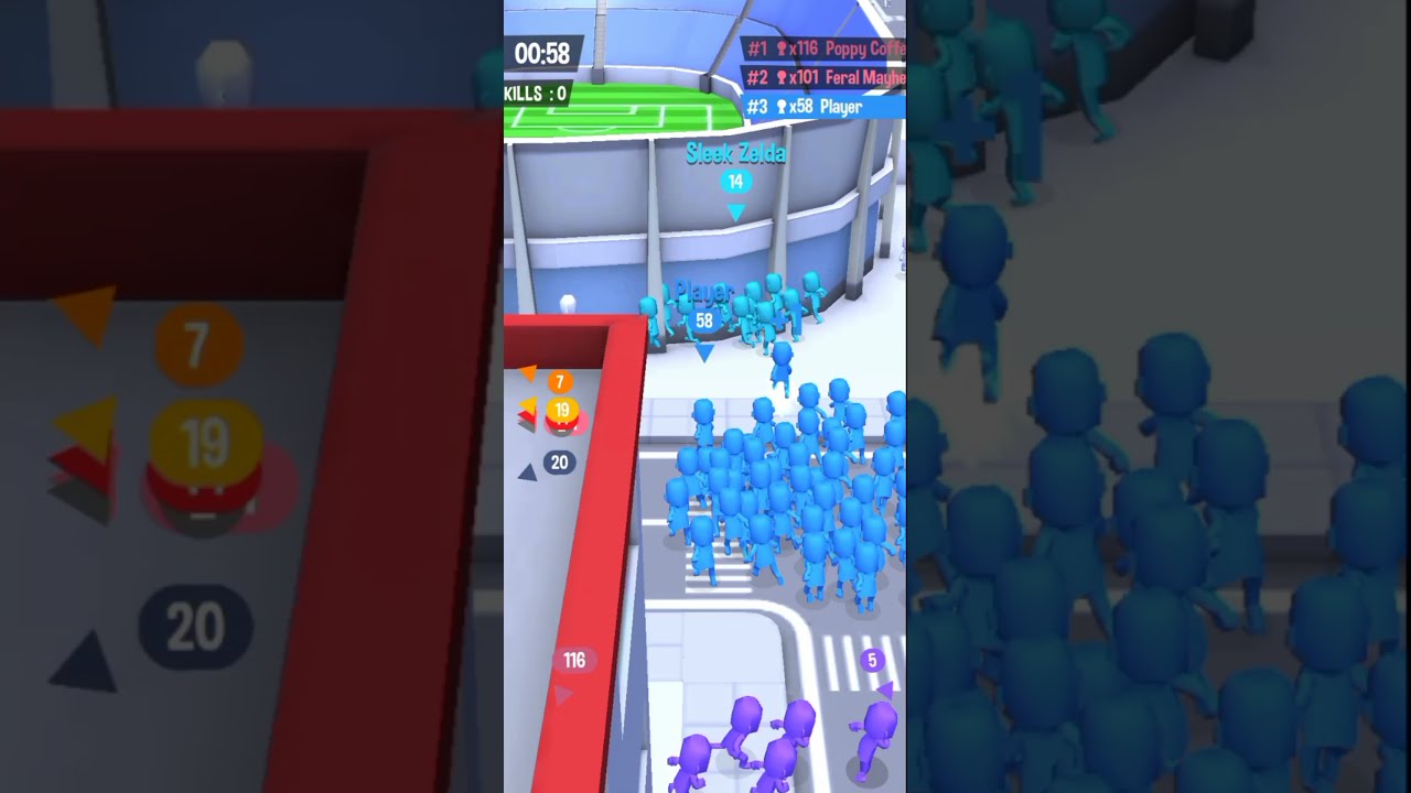 CrowdCity to - 3 # Short Android Game(by voodoo)