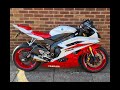 Yamaha R6, 2006, Akrapovic exhaust sound.