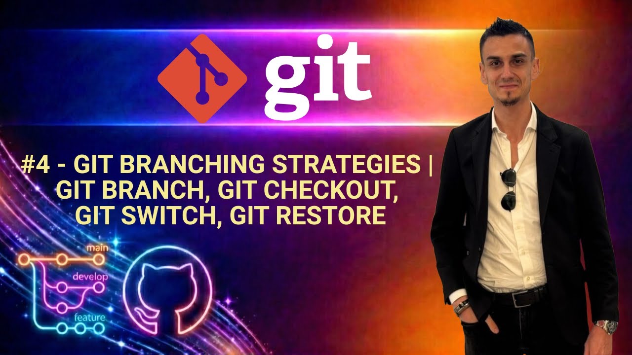 #4 - Git Branching Strategies | git branch, git checkout, git switch, git restore