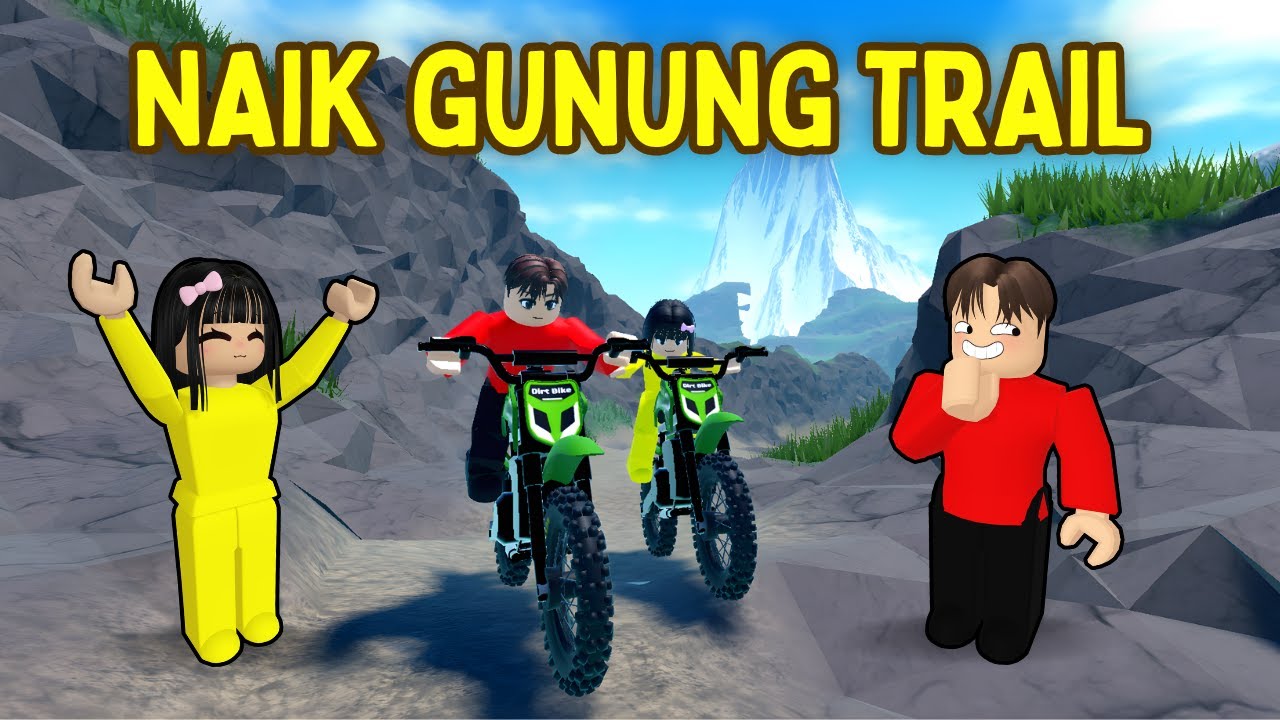 Yuta dan Mio Mendaki Gunung Pakai Motor Trail Guys 🏍️💨| ROBLOX