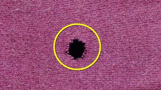 How to fix a hole on a Tshirt in a simple and easy way