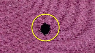 How to fix a hole on a T-shirt in a simple and easy way