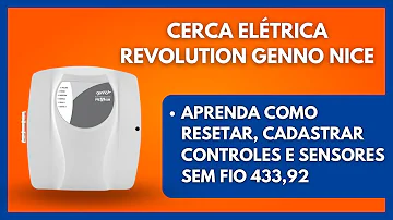 Como configurar o controle da central cerca Genno?