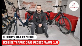 Miejski rower elektryczny w przystępnej cenie? Sprawdź Ecobike Traffic oraz Proeco Wave 1.0