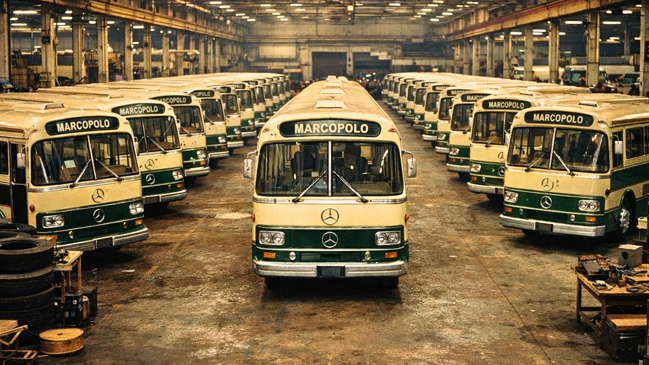 Como Os Ônibus Da Marcopolo Eram Fabricados Em 1970 | Maior Fábrica Do Mundo (Processo Completo)