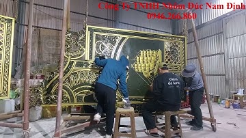 Mức giá bao nhiêu là hợp lý khi làm cổng nhôm mạ đồng tại Hưng Yên