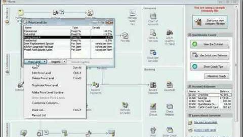 QuickBooks Tutorial Using Price Levels Intuit Training Lesson 8.1
