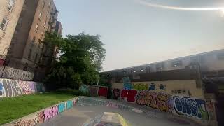 MTA NYC: Woodlawn Bound R142 4 Train Exits Gearld Avenue Portal