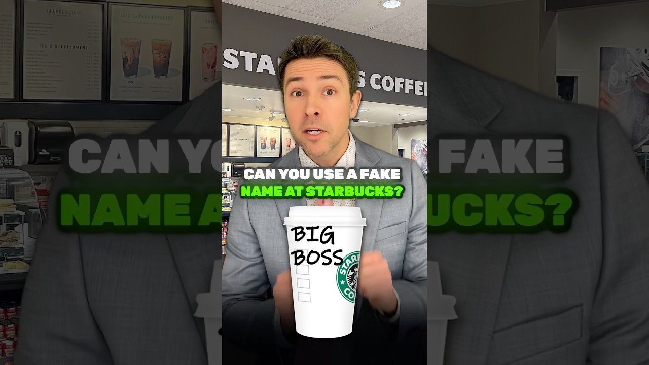 Do You use Your Real Name at Starbucks?! ☕🧐#shorts